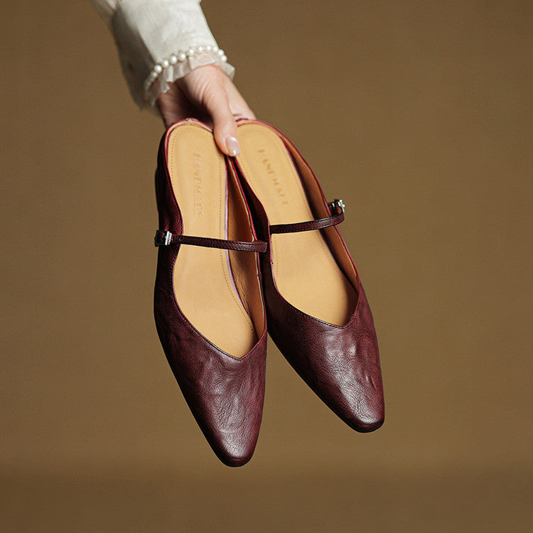 Women's Pointed Toe Mule Flats