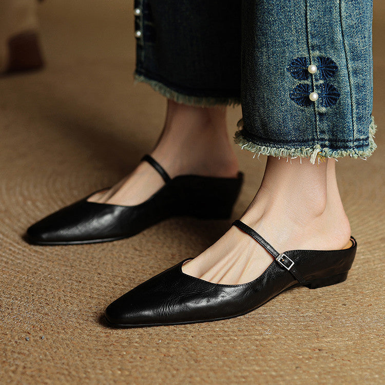 Women's Pointed Toe Mule Flats