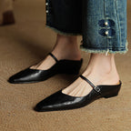 Women's Pointed Toe Mule Flats