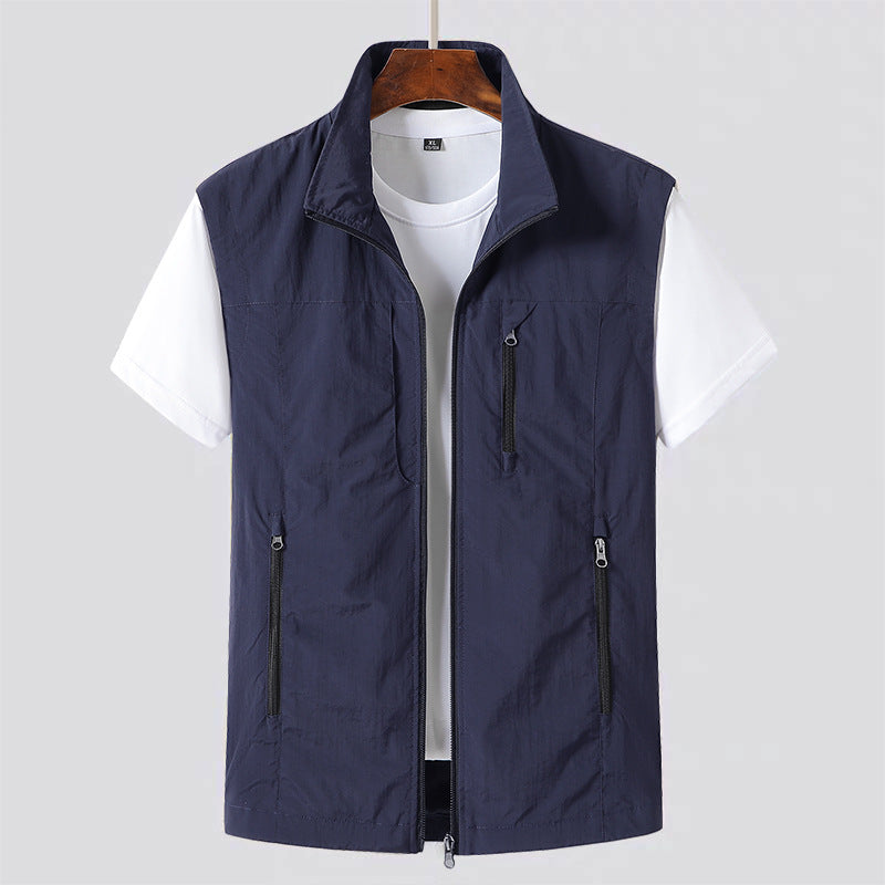 Men's Zip Front Utility Gilet