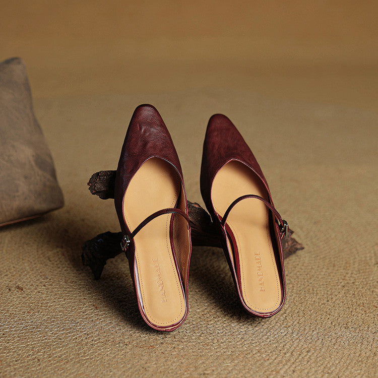 Women's Pointed Toe Mule Flats
