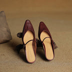 Women's Pointed Toe Mule Flats