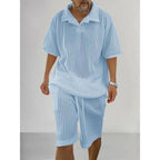 Men's Textured Knit Lounge Set