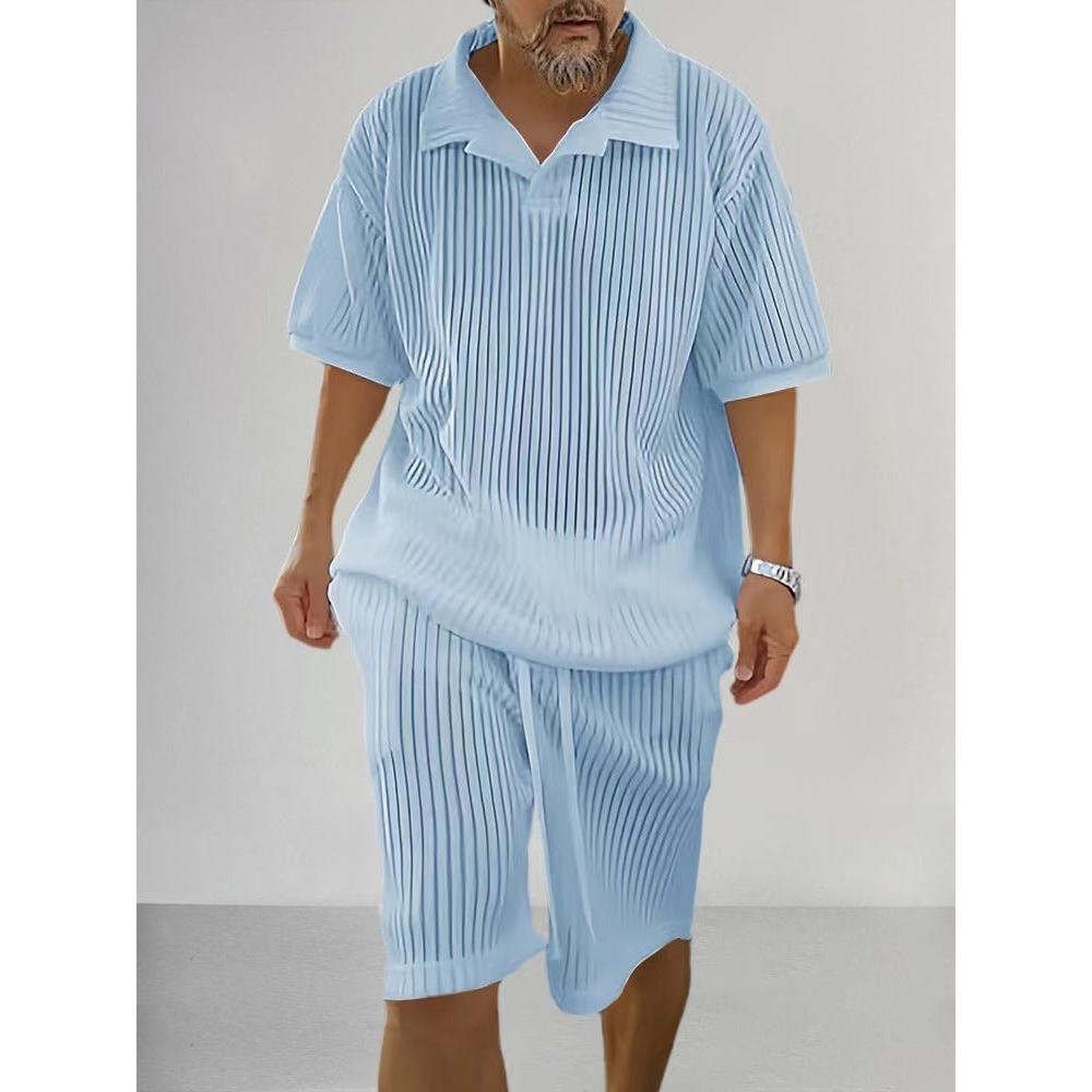Men's Textured Knit Lounge Set