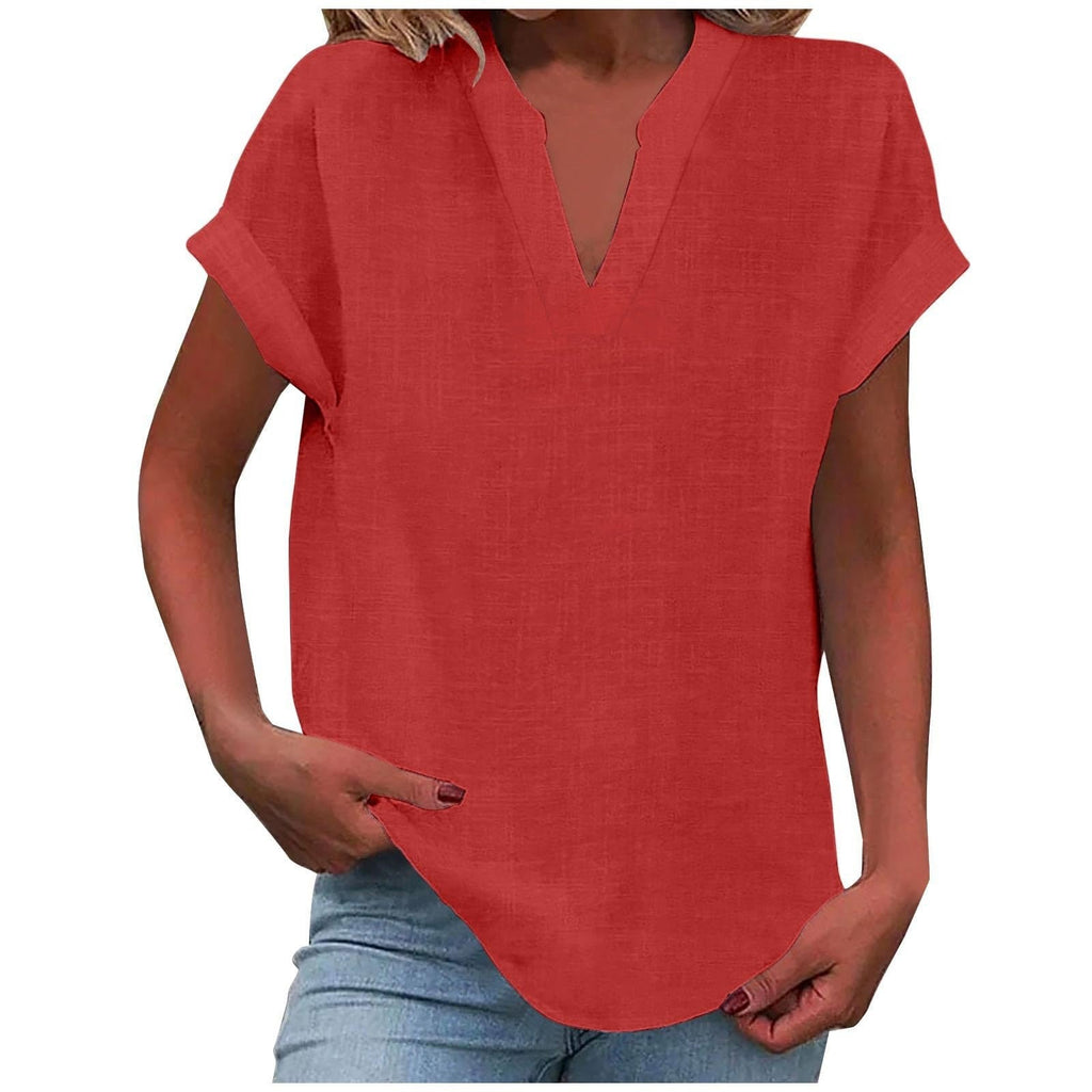 Women's Easy V-Neck Blouse