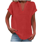 Women's Easy V-Neck Blouse