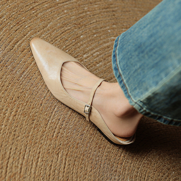 Women's Pointed Toe Mule Flats