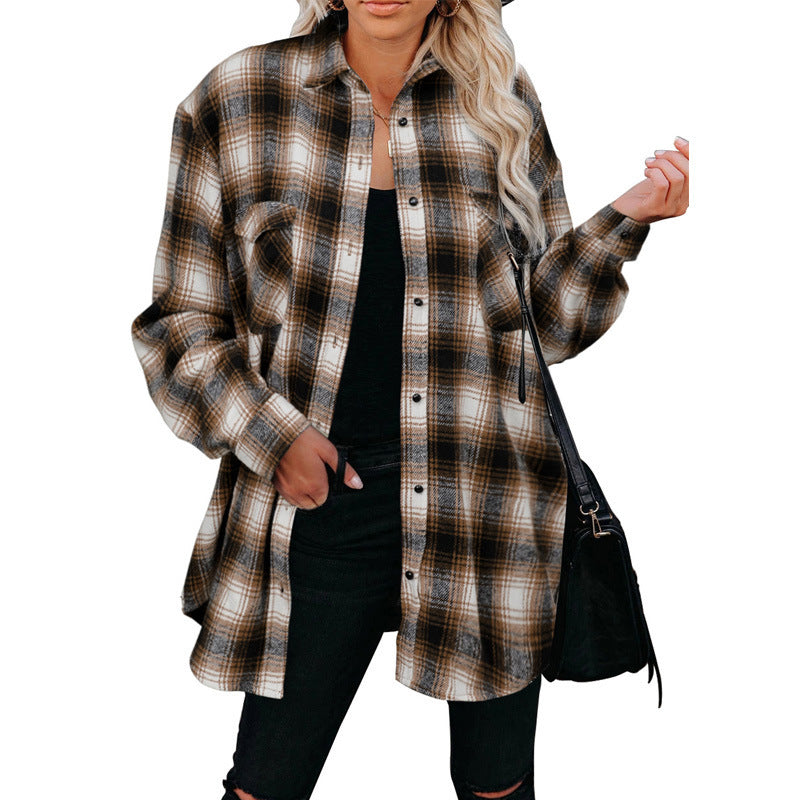 Women's Check Flannel Overshirt