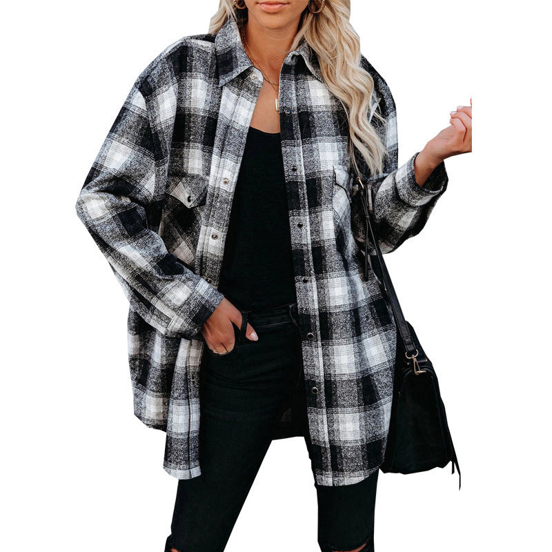 Women's Check Flannel Overshirt