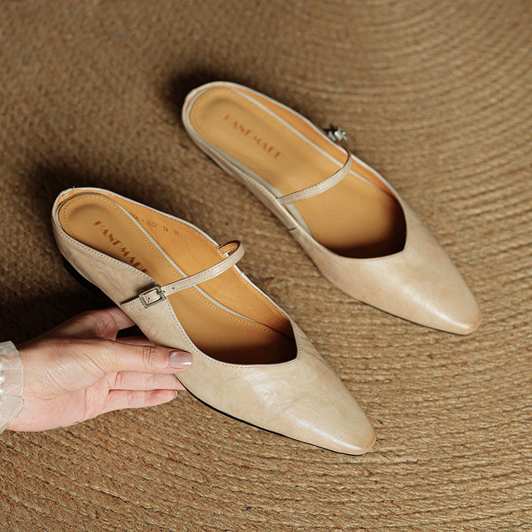 Women's Pointed Toe Mule Flats