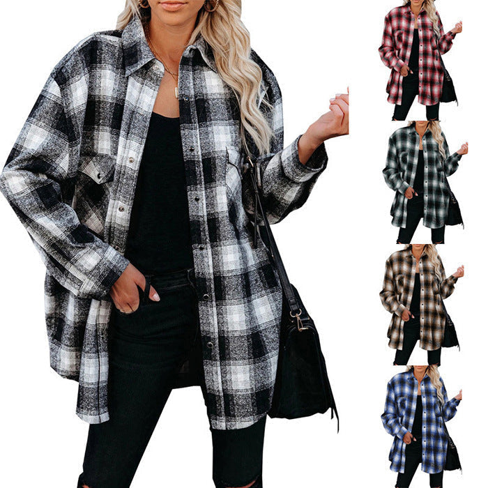 Women's Check Flannel Overshirt