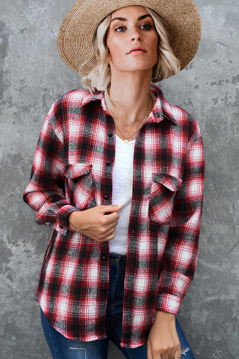 Women's Check Flannel Overshirt