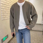 Men's High Collar Knit Jumper