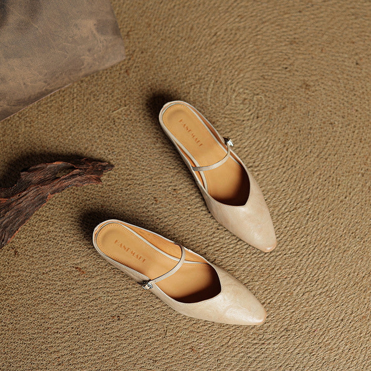 Women's Pointed Toe Mule Flats