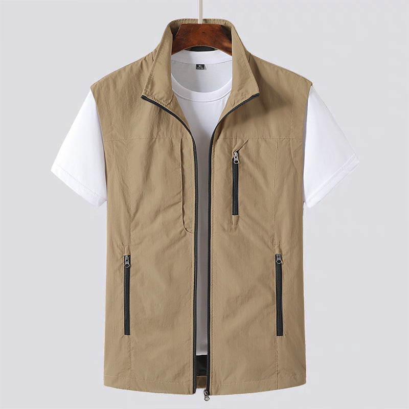 Men's Zip Front Utility Gilet