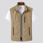 Men's Zip Front Utility Gilet