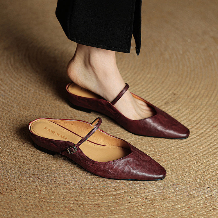Women's Pointed Toe Mule Flats