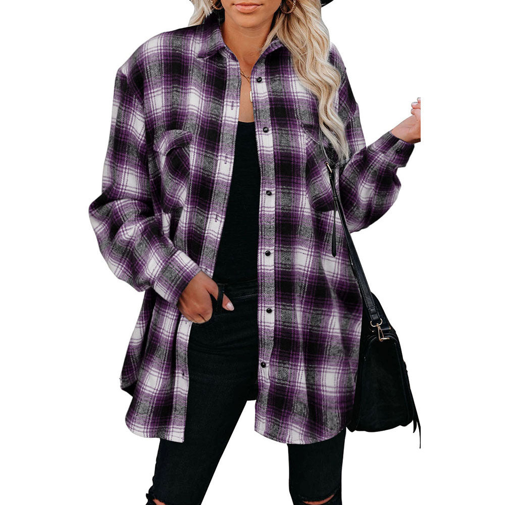 Women's Check Flannel Overshirt