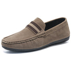 Men's Striped Slip-On Loafers