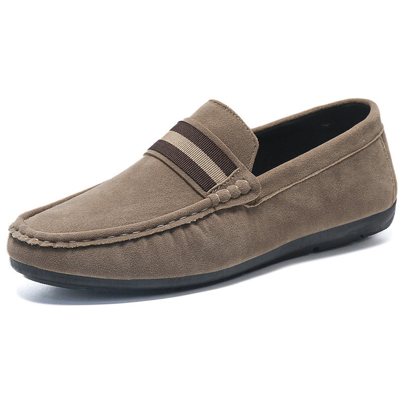 Men's Striped Slip-On Loafers
