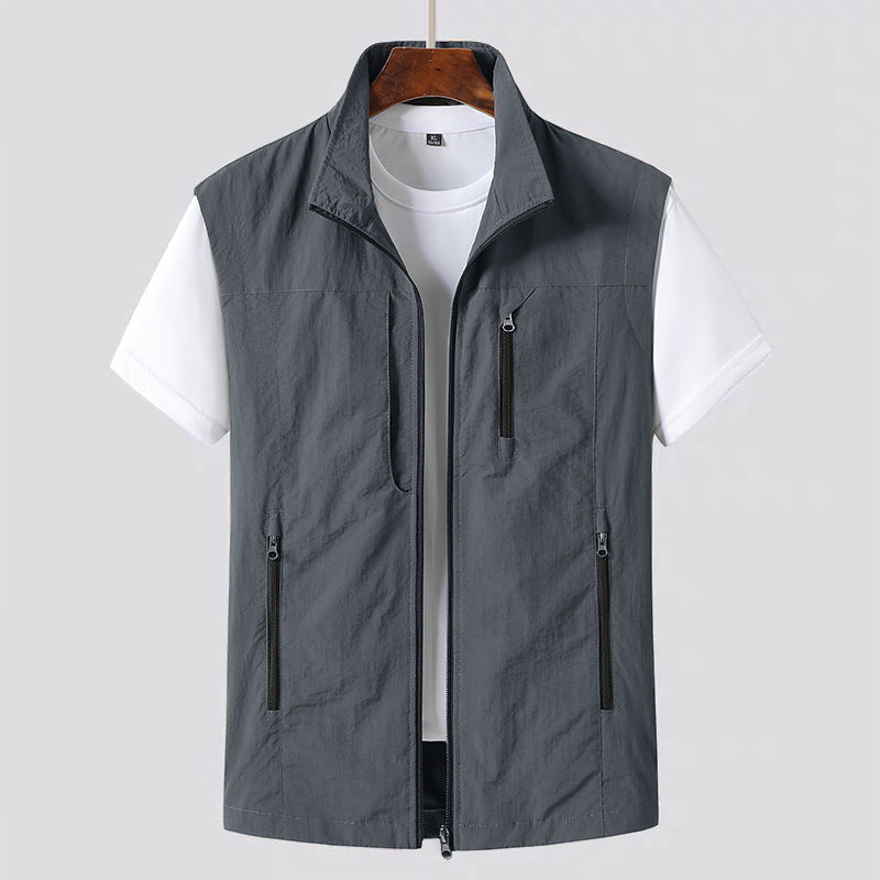 Men's Zip Front Utility Gilet