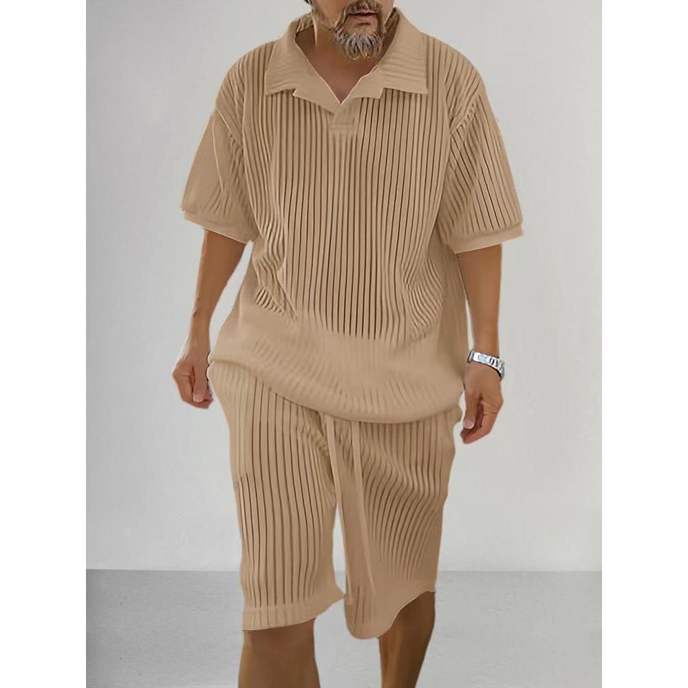 Men's Textured Knit Lounge Set