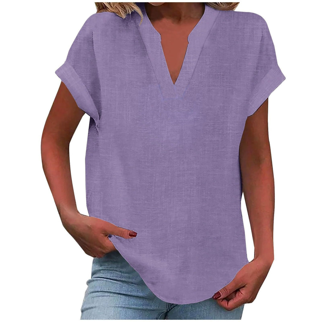 Women's Easy V-Neck Blouse