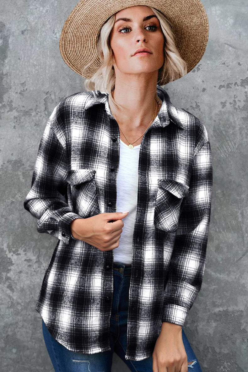 Women's Check Flannel Overshirt