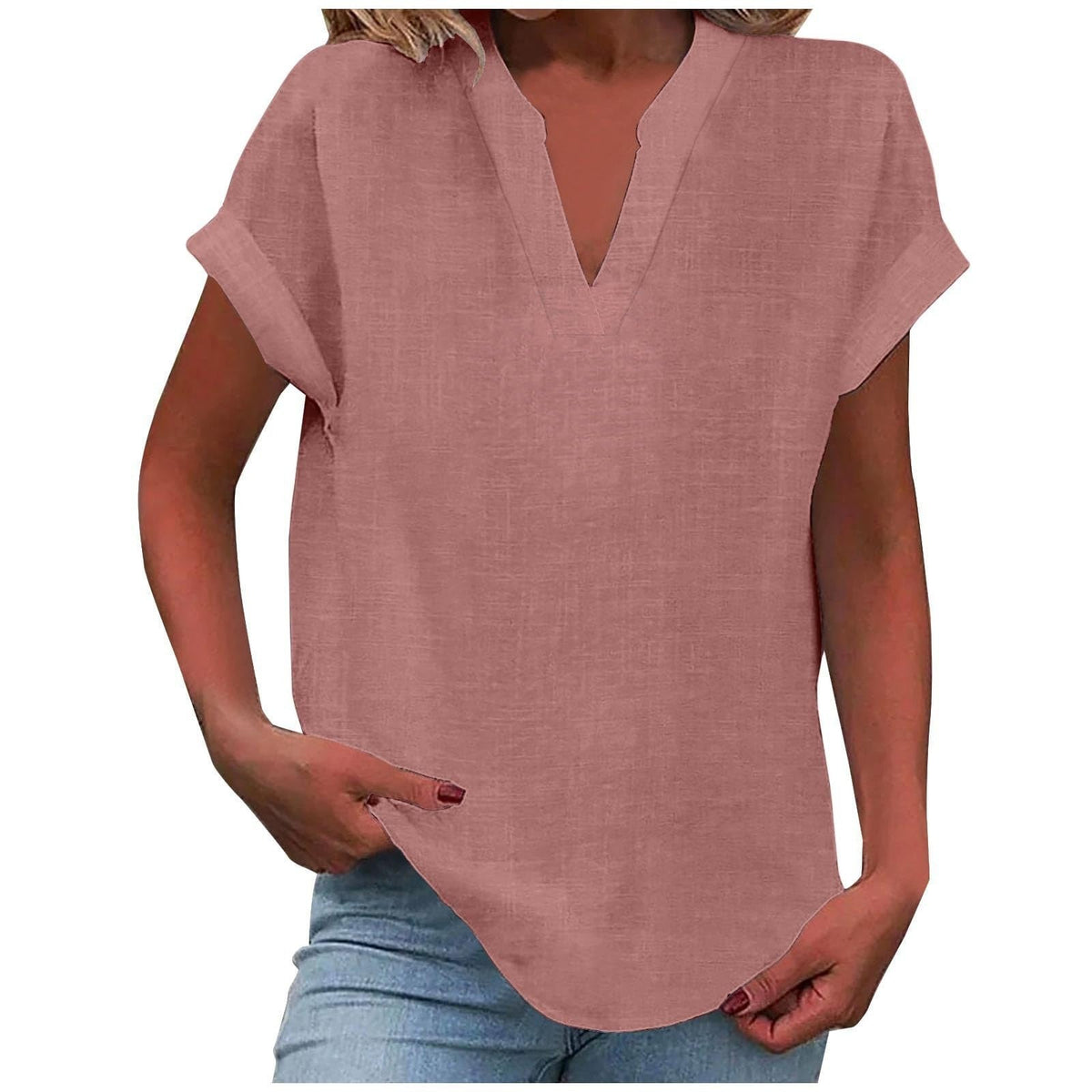 Women's Easy V-Neck Blouse