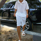 Men's Textured Knit Lounge Set