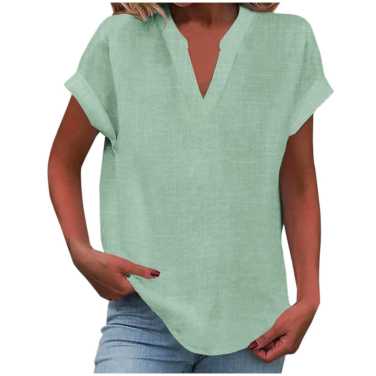 Women's Easy V-Neck Blouse