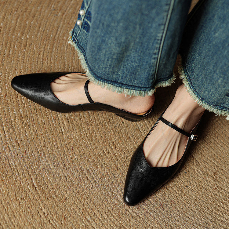 Women's Pointed Toe Mule Flats
