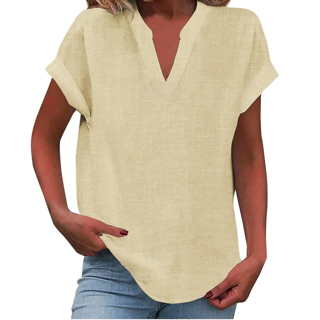 Women's Easy V-Neck Blouse