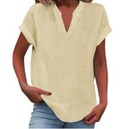 Women's Easy V-Neck Blouse