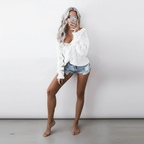 Women's Openwork Cable Knit Jumper
