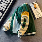 Men's Embroidered Patchwork Streetwear Jacket