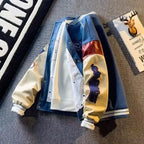 Men's Embroidered Patchwork Streetwear Jacket