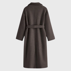 Women's Tailored Belted Wool-Blend Coat