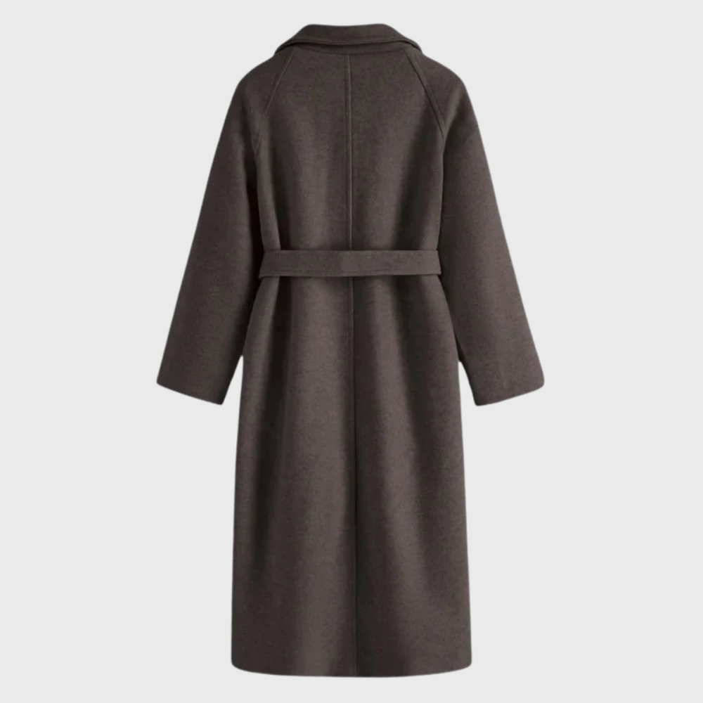 Women's Tailored Belted Wool-Blend Coat