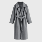 Women's Tailored Belted Wool-Blend Coat
