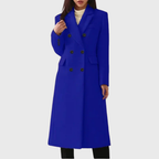 Women's Double-Breasted Wool Overcoat