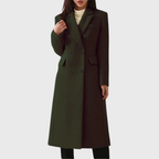 Women's Double-Breasted Wool Overcoat