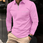 Men's Warm Long Sleeve Polo