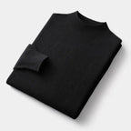 Men's Wool Mock Neck Jumper