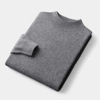 Men's Wool Mock Neck Jumper
