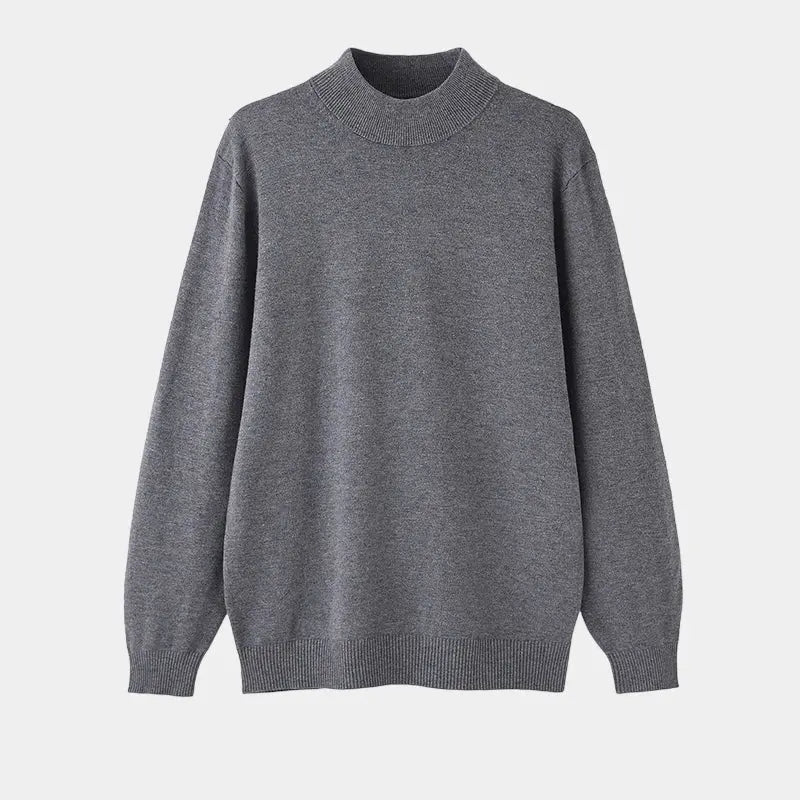 Men's Wool Mock Neck Jumper