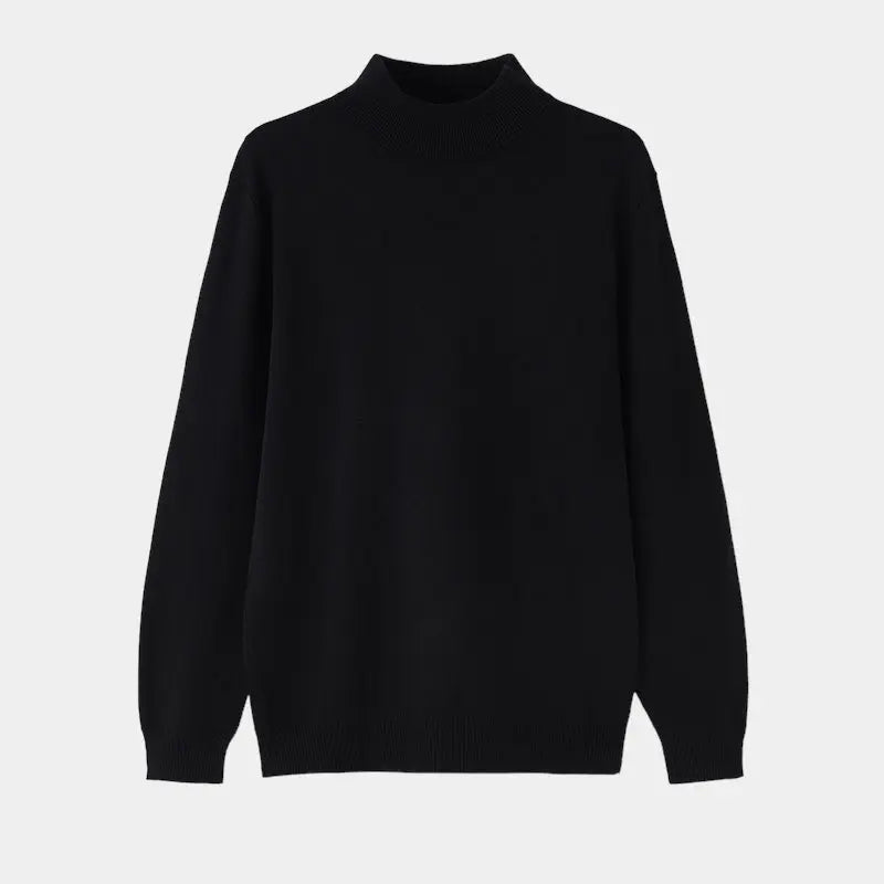 Men's Wool Mock Neck Jumper