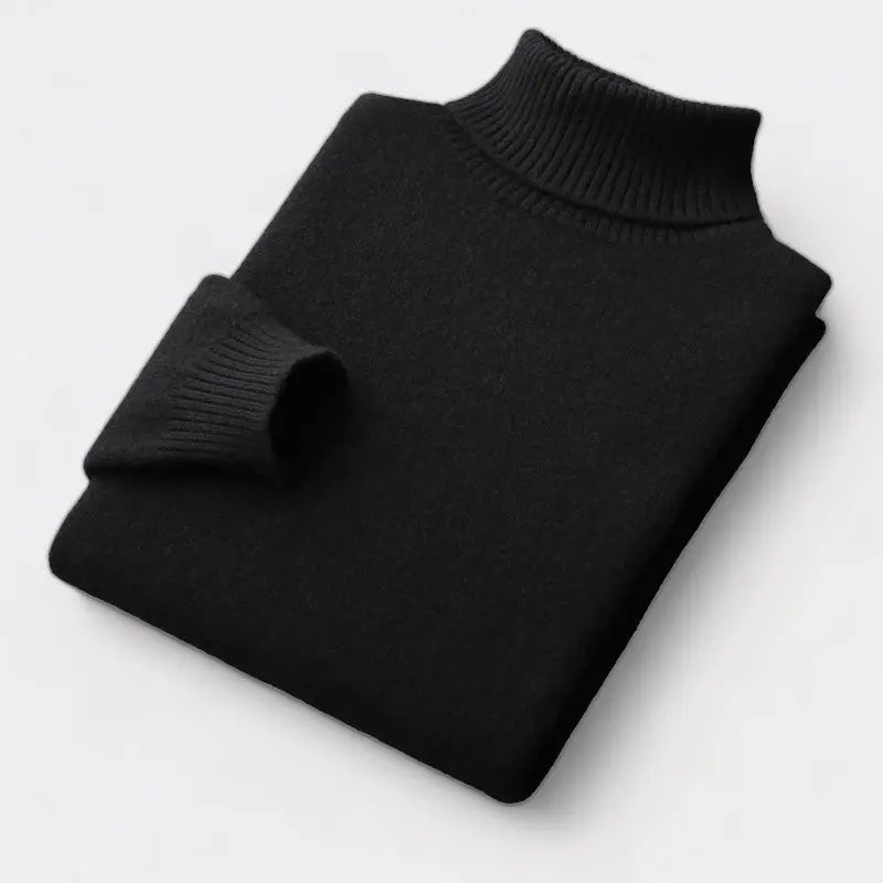 Men's Winter Merino Roll Neck Jumper