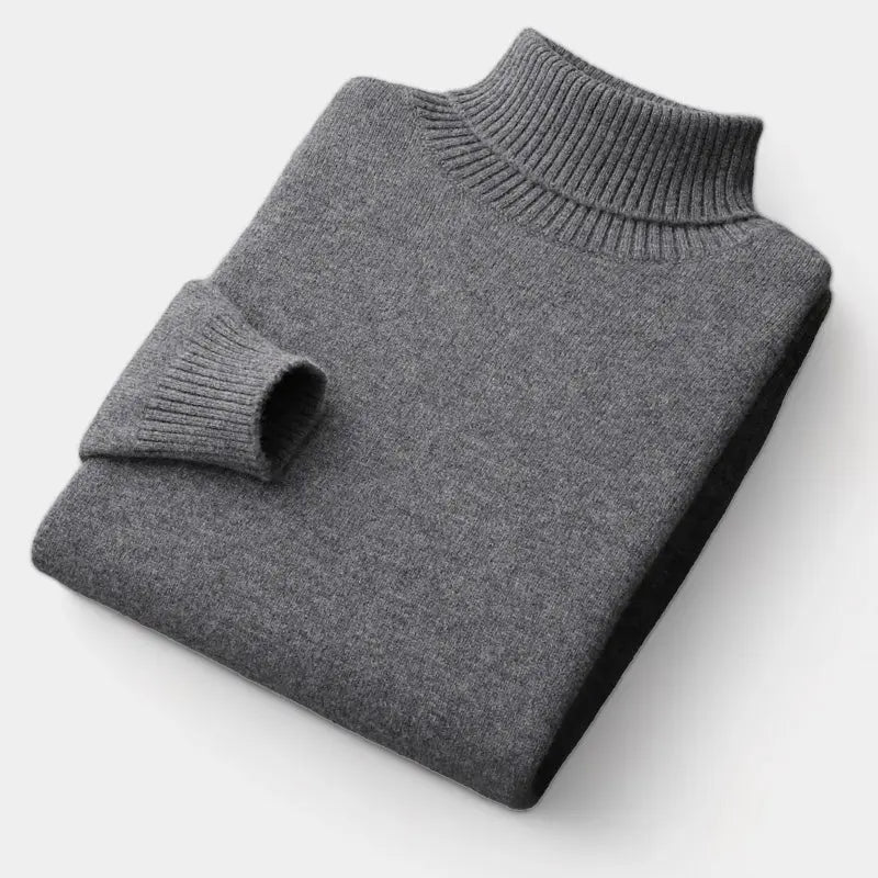 Men's Winter Merino Roll Neck Jumper
