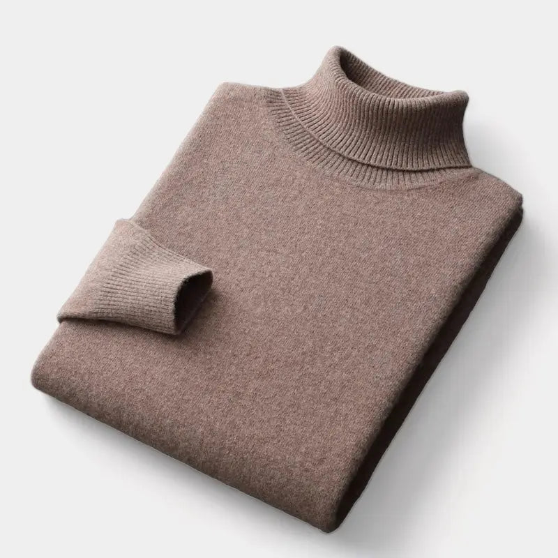 Men's Winter Merino Roll Neck Jumper
